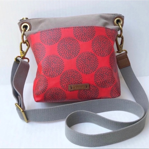 Fossil Handbags - NEED GONE  Fossil Crossbody 🍊 orange / grey